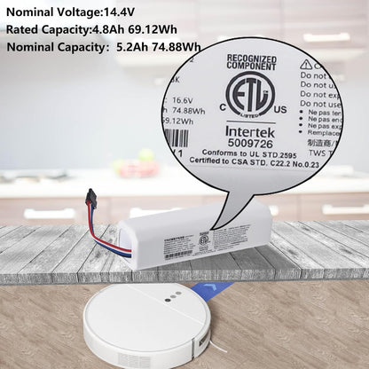 Original P2008-4S2P-MMBK Battery Accessories for Dreame F9/D9/D9 Pro/D9 Max/L10 Pro Vacuum Cleaner 14.4V 5200mAh