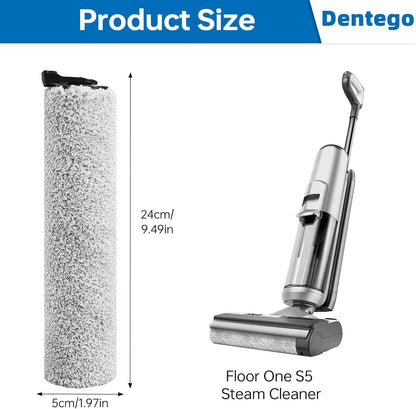 【Only S5 Steam】 Brush Roller Replacement Parts Compatible with Tineco Floor ONE S5 Steam Cleaner Wet Dry Vacuum All-in-one, 2 Brush Rollers