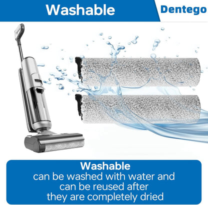 【Only S5 Steam】 Brush Roller Replacement Parts Compatible with Tineco Floor ONE S5 Steam Cleaner Wet Dry Vacuum All-in-one, 2 Brush Rollers
