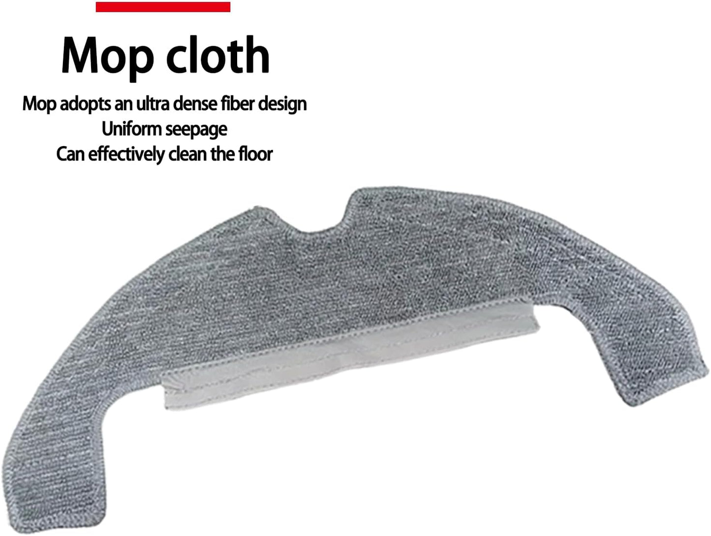 Replacement Kit Accessories Compatible with Dreame C20 Plus/D10 Plus Gen 2/RLD32GD Robot Vacuum Cleaner Parts 2 Main brush 6Side brush 6HEPA Filter 6 Dust bag 6Mop cloth