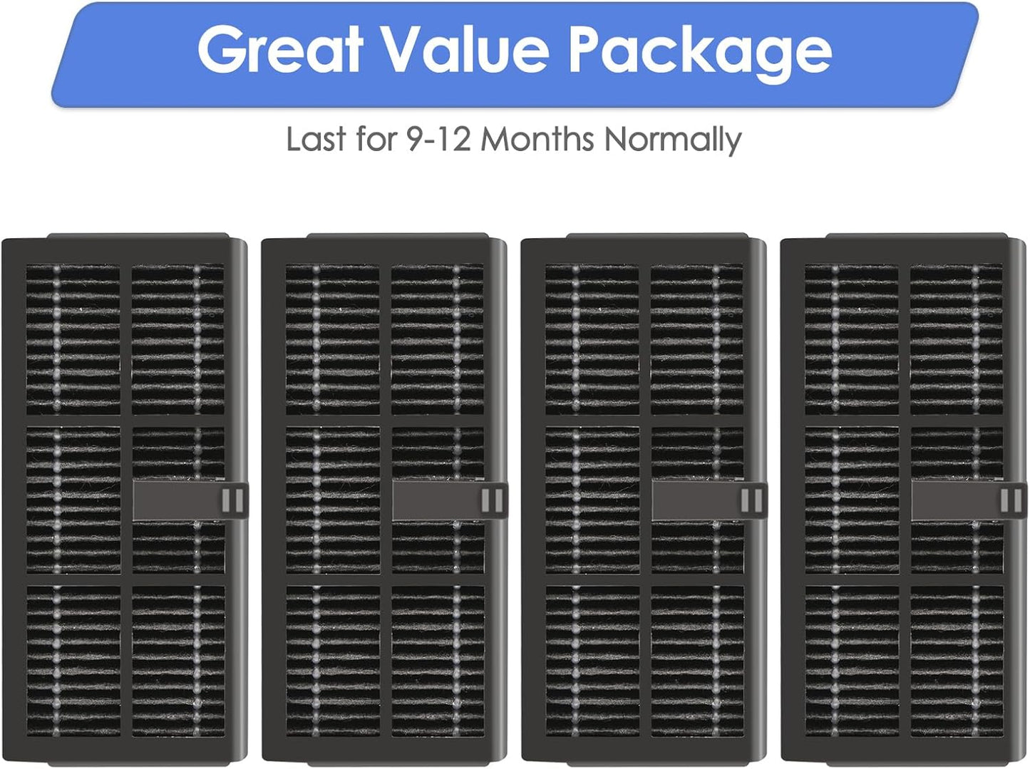 (4 Pack) L10s Ultra Gen 2 Replacement HEPA Filter for Dreame L40 Ultra/ L10s Pro Ultra Heat/ X40 Ultra/ X30 Ultra/Mova P10 Pro Ultra/ P50 Pro Ultra/ P50 Ultra Robot Vacuum, Replacement Parts Filters