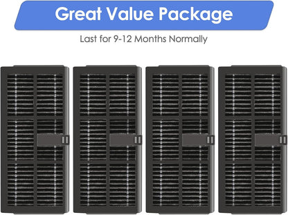 (4 Pack) L10s Ultra Gen 2 Replacement HEPA Filter for Dreame L40 Ultra/ L10s Pro Ultra Heat/ X40 Ultra/ X30 Ultra/Mova P10 Pro Ultra/ P50 Pro Ultra/ P50 Ultra Robot Vacuum, Replacement Parts Filters