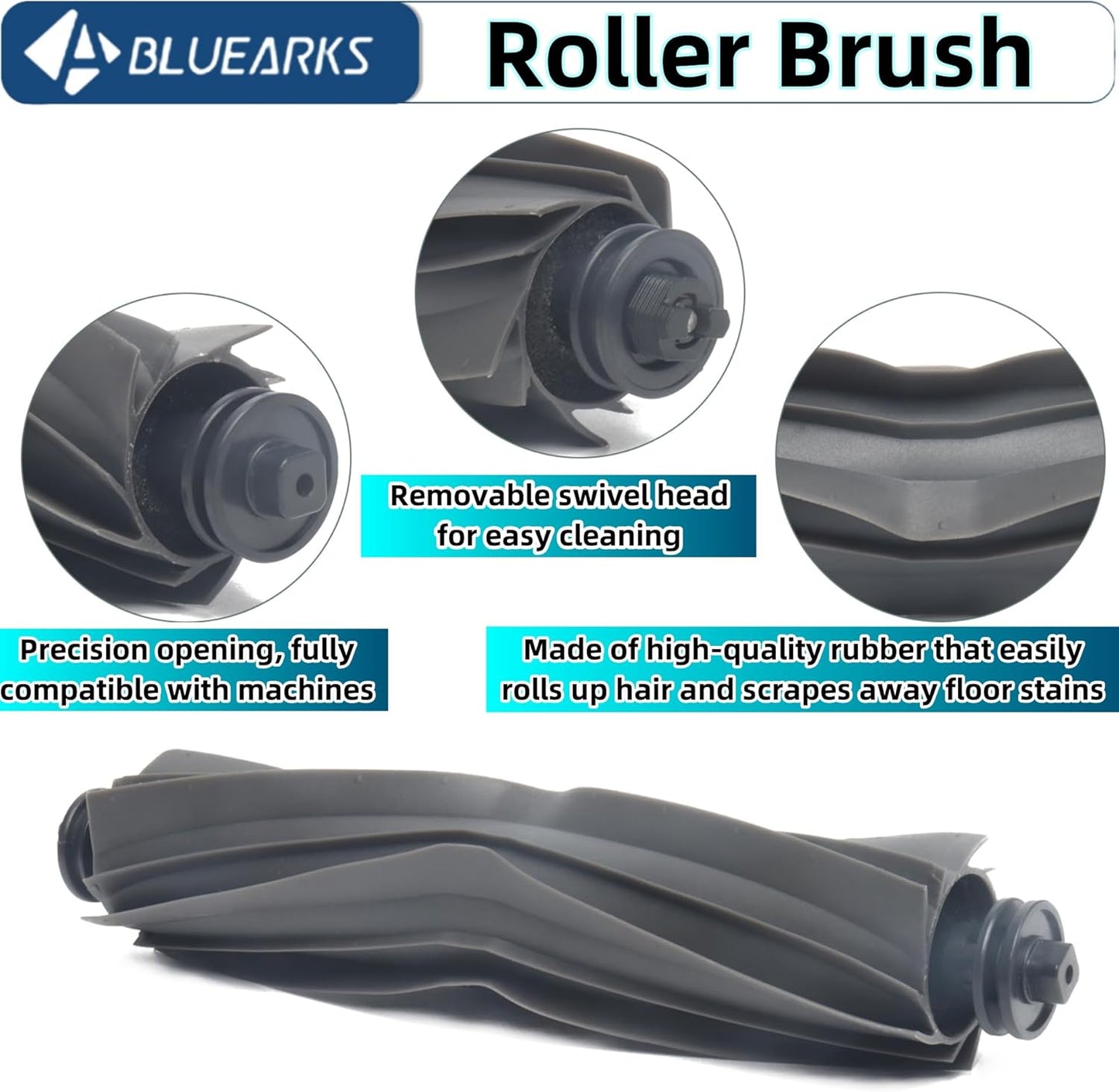 23Pcs Replacement Parts for Dreame L10s Ultra Gen 2/L10s Pro Heat Ultra/X30 Ultra Vacuum Cleaner Accessories Kit,1 Main Brush 4 Hepa Filters 6 Side Brush 6 Vacuum Bags 6 Mop Pads