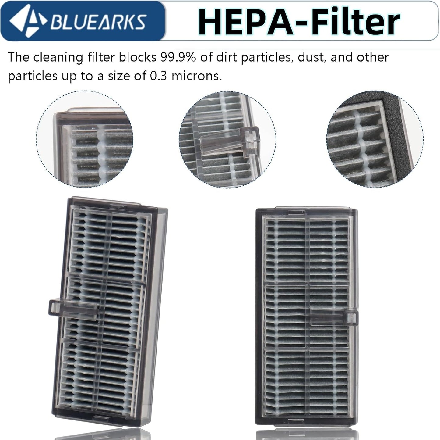 23Pcs Replacement Parts for Dreame L10s Ultra Gen 2/L10s Pro Heat Ultra/X30 Ultra Vacuum Cleaner Accessories Kit,1 Main Brush 4 Hepa Filters 6 Side Brush 6 Vacuum Bags 6 Mop Pads