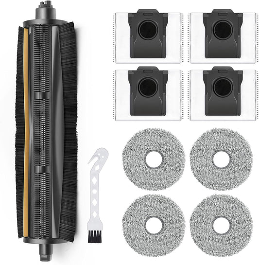 10Pcs TriCut-Brush for Dreame X40 Ultra/ X30 Ultra/ L30 Ultra/ L10s Ultra/ L20 Ultra/ L10s Pro Ultra/ L40 Ultra, for MOVA P10 Ultra/ P10 Pro Ultra/ P50 Pro Ultra Parts Accessories Kit