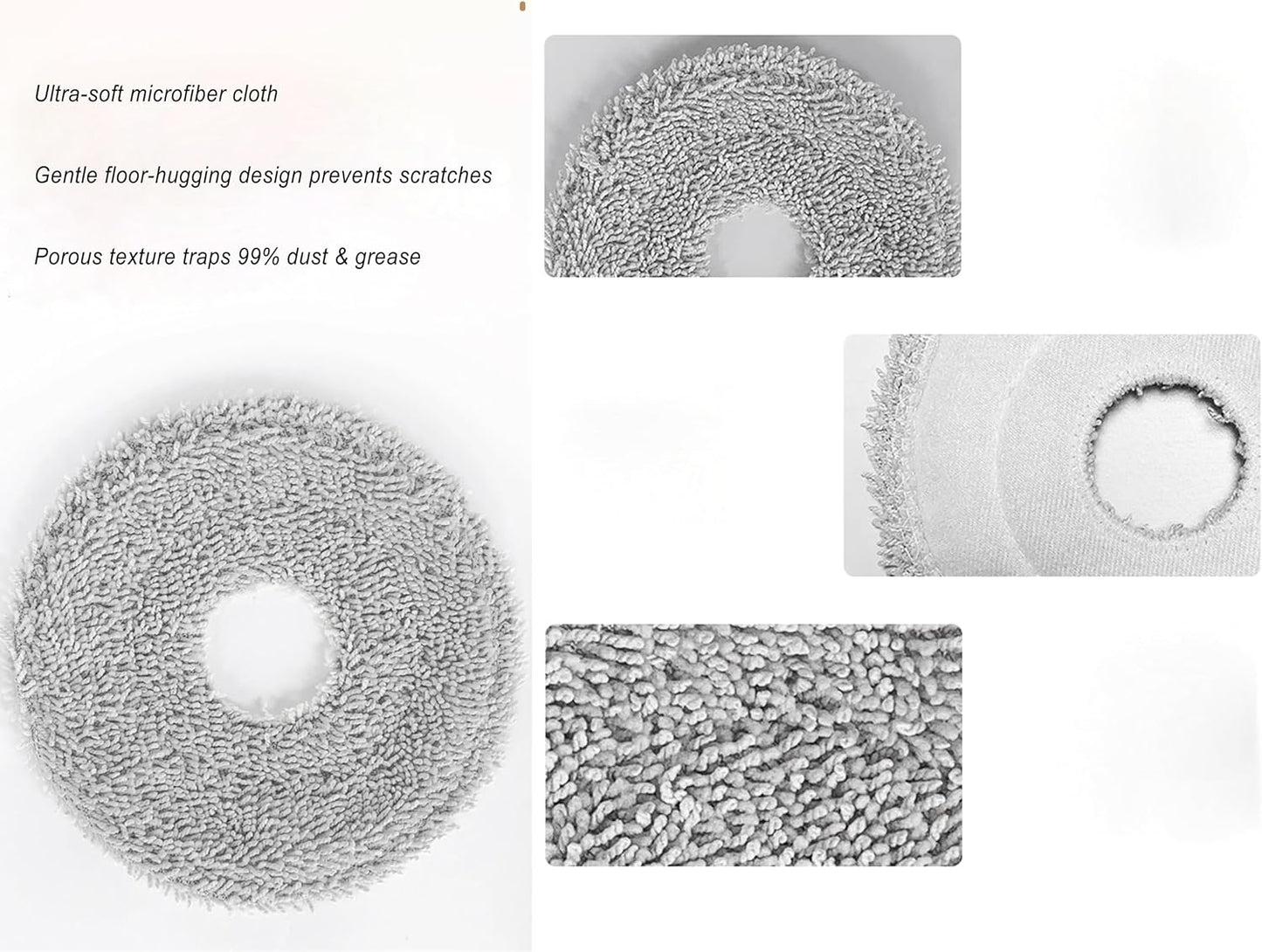 Dreame X50 Ultra Replacement Parts Accessories for Dreame X50 Ultra Complete L50 Ultra X50 Master L40s Pro Ultra MOVA V50 Mop Pads X6 Dust Bags X4; HEPA Filter X4; Main Brushes X2; Side Brushes X4