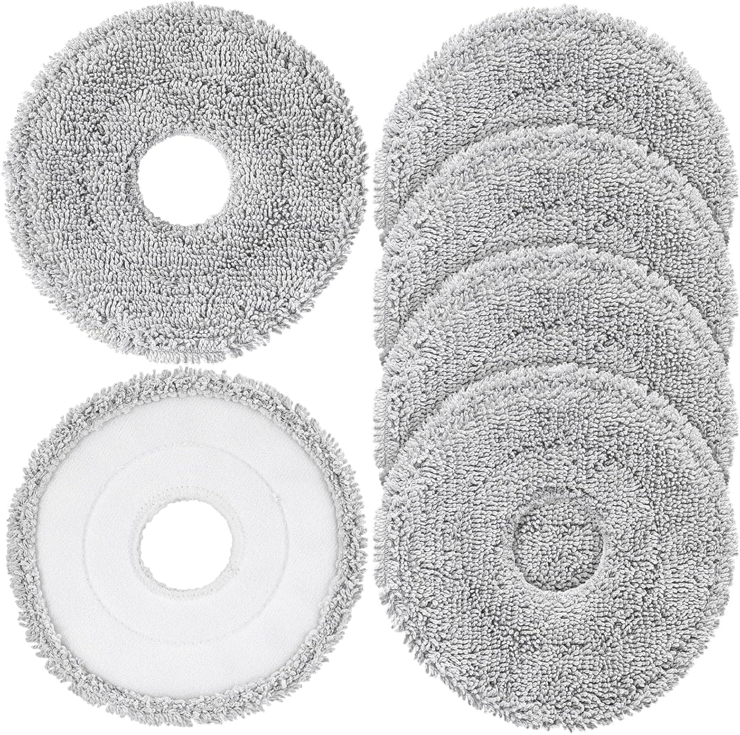 6-Pack Mop Pads for Dreame L40 Ultra/L10S Ultra/ L10S Ultra Gen2/X40 Ultra/L10s Pro Ultra Heat/L20 Ultra/ L10S Plus/X30 Ultra/X40 Master/L10 Ultra Robot Vacuum, Washable Microfiber Replacement Pads