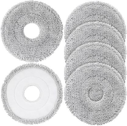 6-Pack Mop Pads for Dreame L40 Ultra/L10S Ultra/ L10S Ultra Gen2/X40 Ultra/L10s Pro Ultra Heat/L20 Ultra/ L10S Plus/X30 Ultra/X40 Master/L10 Ultra Robot Vacuum, Washable Microfiber Replacement Pads