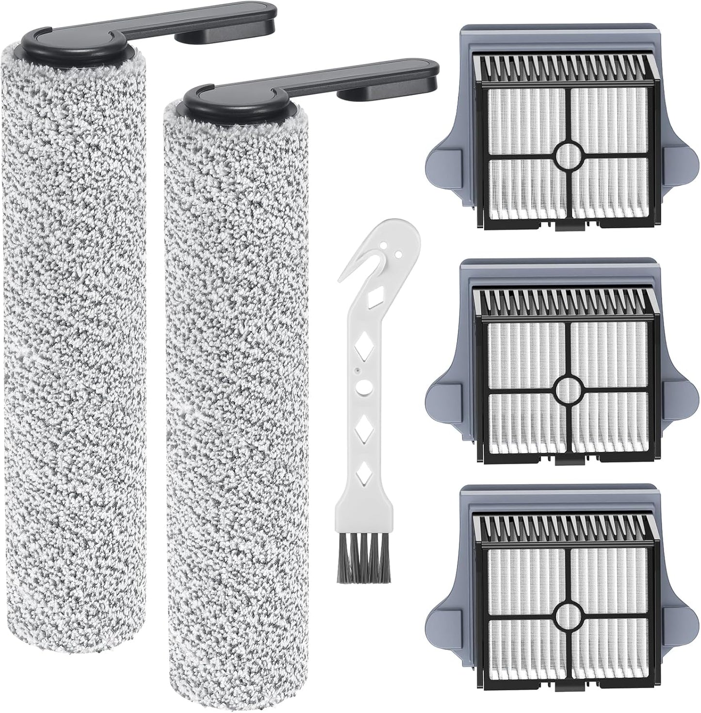 Version 1 - FW200300US S7 PRO Brush Roller and HEPA Filter Set Compatible with Tineco Floor ONE One S7 PRO Cordless Wet Dry Vacuum Cleaner, 2+3 Pack (NOT Fit Version 2 - FW221100US)