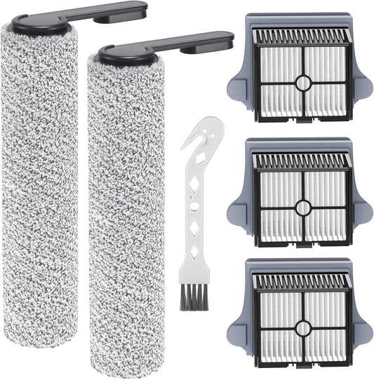 Version 1 - FW200300US S7 PRO Brush Roller and HEPA Filter Set Compatible with Tineco Floor ONE One S7 PRO Cordless Wet Dry Vacuum Cleaner, 2+3 Pack (NOT Fit Version 2 - FW221100US)