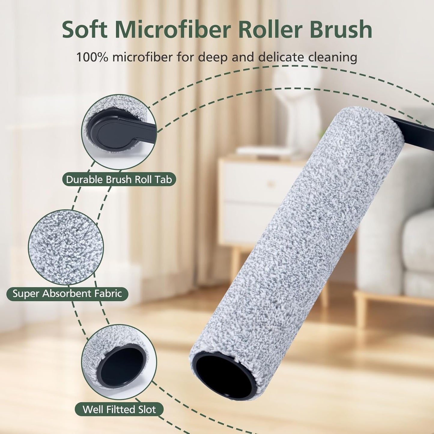 Version 1 - FW200300US S7 PRO Brush Roller and HEPA Filter Set Compatible with Tineco Floor ONE One S7 PRO Cordless Wet Dry Vacuum Cleaner, 2+3 Pack (NOT Fit Version 2 - FW221100US)