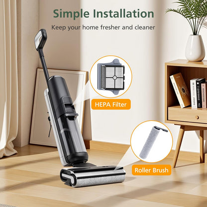 Version 1 - FW200300US S7 PRO Brush Roller and HEPA Filter Set Compatible with Tineco Floor ONE One S7 PRO Cordless Wet Dry Vacuum Cleaner, 2+3 Pack (NOT Fit Version 2 - FW221100US)