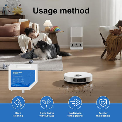 Compatible with Dreame Vacuum Cleaner Solution, Multi-Surface Floor Cleaning Solution Compatible with L10s Ultra Robot Vacuum (31.74 Fl Oz)6pcs
