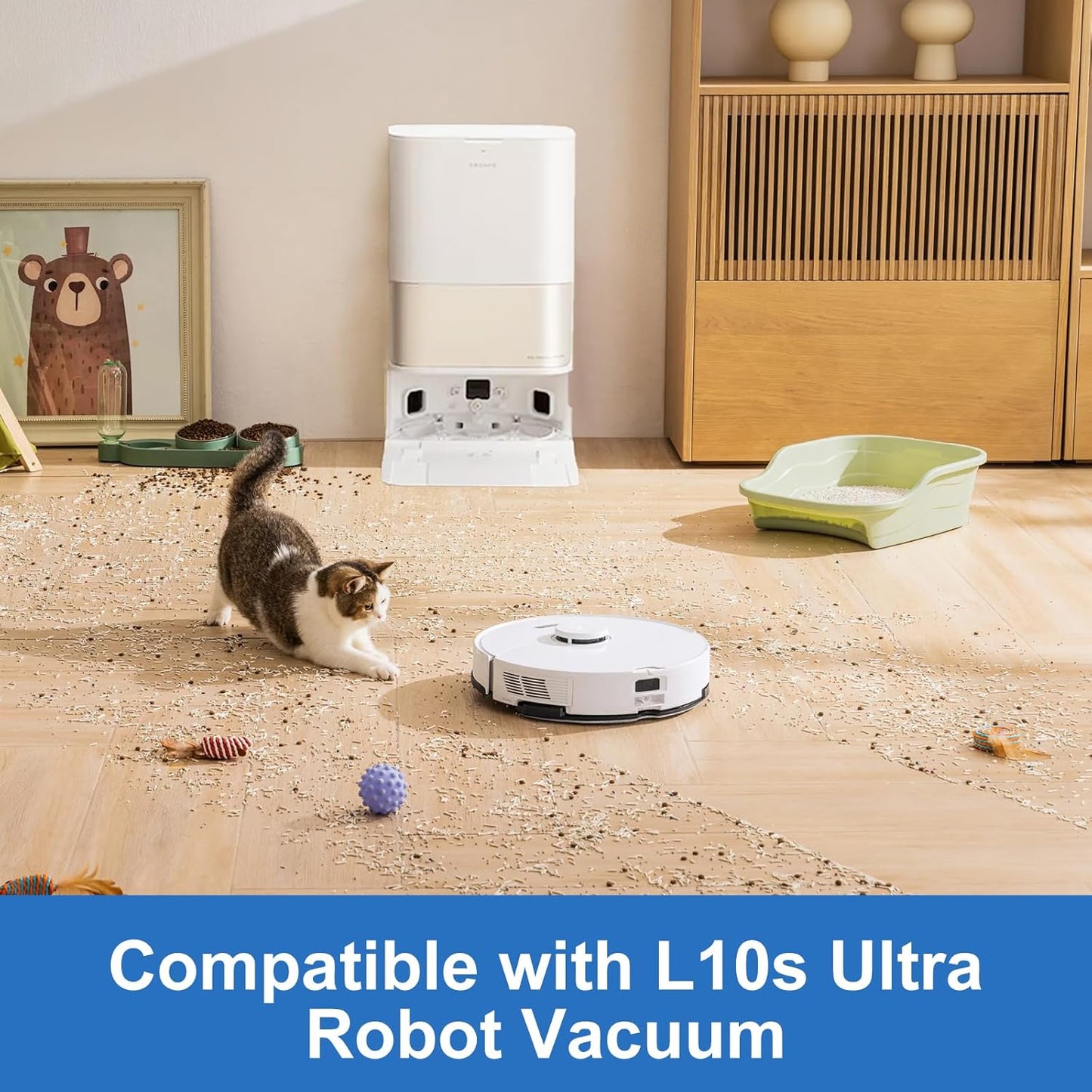 Compatible with Dreame Vacuum Cleaner Solution, Multi-Surface Floor Cleaning Solution Compatible with L10s Ultra Robot Vacuum (31.74 Fl Oz)6pcs