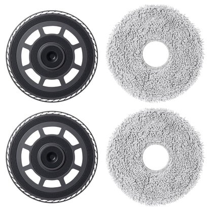 Moppscocks with wiped plates Spare parts for Dreame X50 Ultra Complete/L40S Pro Ultra/X50 Master/L50 Pro Ultra, for MOVA V50 Ultra Complete Robot vacuum cleaner Wischpad Wischmopp Mopper holder