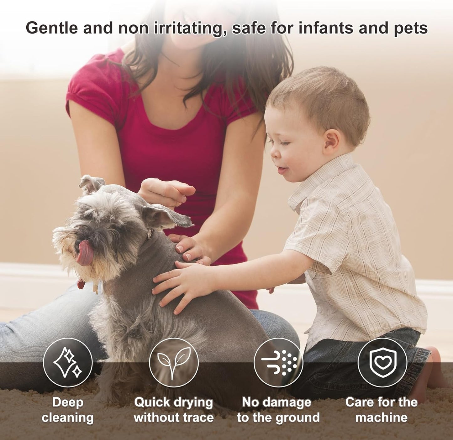 Floor Cleaning Solution Original Scent Compatible with Dreame Cleaning Solution, Residue & Streak Free, Suitable for All Robot Vacuum Cleaners and Wireless Wet Dry Dual-Use Vacuum Cleaners 500mL