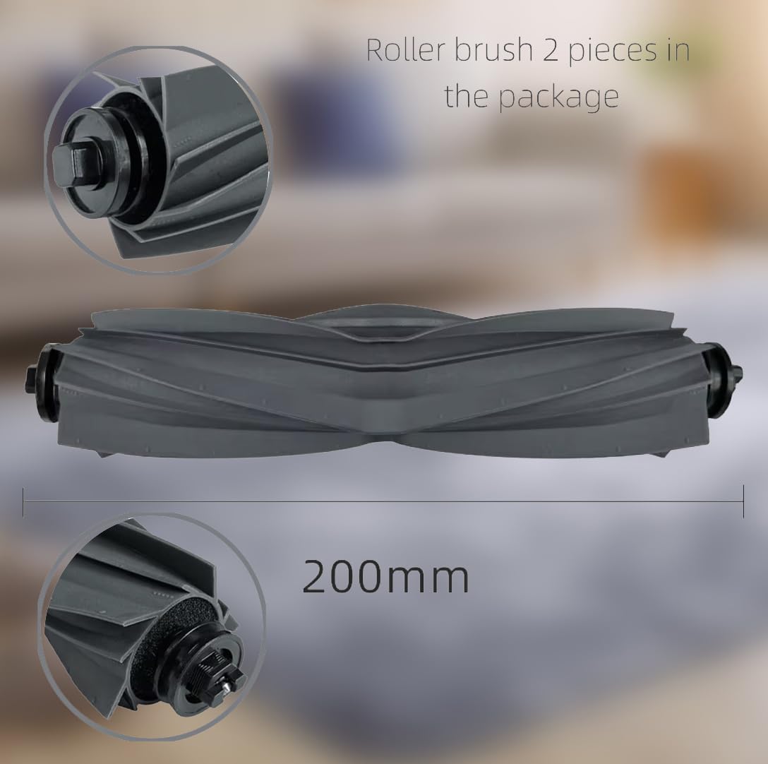 Dreame L20 Ultra Replacement Accessories for Dreame L20 Ultra / L30 Ultra Robot Vacuum:6 HEPA Filters 6 Side brushes 6 Mop Pads 6 Dust Bags 2 Main Brush Cleaning Brush 25 Packs