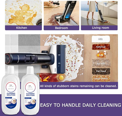 2 Packs Floor Cleaner Lavender Scent Compatible with Tineco Cleaning Solution Rifill Deep Cleaning for Tineco Vacuum Mop Solution, for iFloor Series & Floor One Cleaner Solution, Residue & Streak Free