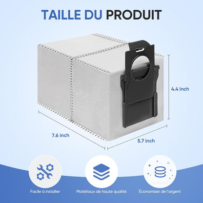 15 Pack Vacuum Bags Replacement for Dreame X50 Ultra/X40 Ultra/X30 Ultra/L50 Ultra/L40 Ultra/L10s Ultra Gen 2/L10s Pro Ultra Robot Vacuum Cleaner,3.2L Large Capacity Dust Bag Accessories