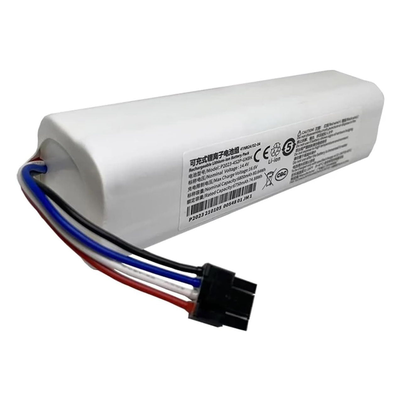 Vacuum Cleaner Battery 14.4V 6800mAh Replacement Battery. Compatible With Dreame X40 Ultra / L40 Ultra / X40 Master / W20Pro Ultra / W20 Pro Ultra