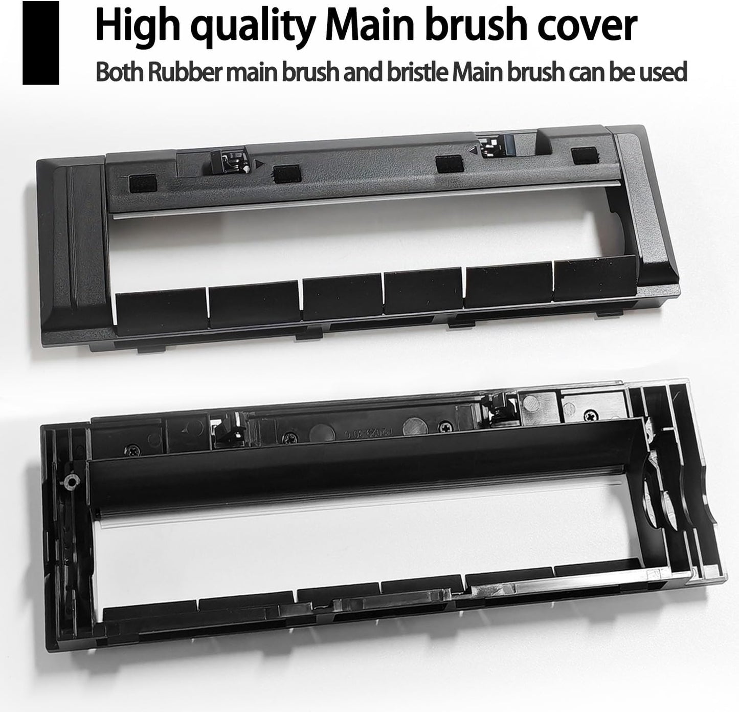 TriCut Brush Main Brush Cover Kit Compatible with Dreame D10 Plus/D10 Plus Gen 2/D9 Max Gen 2/D10S Plus Robot Vacuum Cleaner Replacement Parts Accessories Anti-Tangle Brush for All Floor