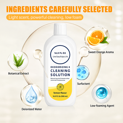 Compatible for Tineco FLOOR ONE S5/S3/IFLOOR3/IFLOOR2, Compatible for IFLOOR SERIES Vacuum Robot,Floor Cleaning Liquid Solution Lemon Flavor 500ml(pack of 4)